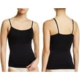 thumbnail image 2 of ToBeInStyle Women's Pack of 3 Fitted Slimming Adjustable Spaghetti Strap Camisole - Black - L/XL, 2 of 3
