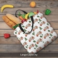 thumbnail image 6 of Defioc Camp Van Pattern Tote Bag for Women,Large Capacity Tote Bag with Zipper Casual Shoulder Handbags Shopping Bag, 6 of 8