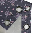 thumbnail image 4 of Ambesonne Marine Grommet Curtain, Caretta Caretta Print Corals, 50"x96", Dark Indigo and Plum, 4 of 5