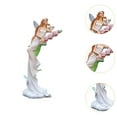 thumbnail image 6 of deevoka Lily of Valley Fairy Statue Beautiful Girl Sculpture Home Decor Collectibles Tabletop Ornament for Cabinet Shelf Desk Bedroom White, 6 of 9