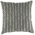 thumbnail image 5 of Jordan Manufacturing 16" x 16" Hatch Black Chevron Square Outdoor Throw Pillow (2 Pack), 5 of 11