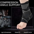 thumbnail image 4 of Ankle Sprain Support Breathable Adjustable Ankle Brace Ankle Compression Sleeve, 4 of 10