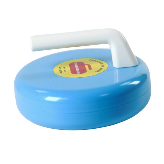 Pelota de curling para niños, juguete de suelo para curling, ideal para actividades escolares de deportes de invierno. azul claro