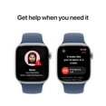thumbnail image 5 of Apple Watch Series 10 (GPS) 46mm Silver Aluminum Case with Denim Sport Band S/M -Open Box, 5 of 5