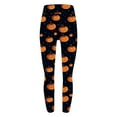 thumbnail image 5 of Oplxuo Halloween Leggings for Women Pumpkin Printed Soft Buttery Outfit High Waist Workout Gym Athletic Running Yoga Pants, 5 of 5