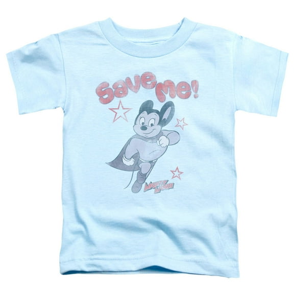 Mighty Mouse Save Me Toddler T-Shirt Light Blue