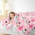 thumbnail image 4 of Castle Fairy Kawaii Xmas Snowman 2Pcs Bedding Comforter Set for Teens Girls Boys,Christmas Tree Twin Comforter Sets,Polka Dots Breathable Bedding Set,Ultra Soft Home Decor, 4 of 8