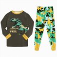 thumbnail image 6 of HFHAPW Toddler Girl Boys Pajamas Set Kids PJs Fall Winter Sleepwear 2 Piece Long Sleeve Top and Pants Jammies, 6 of 8