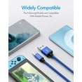 thumbnail image 3 of WEIFEI-USB C Charger Cable 10ft/3m 3-Pack, Long USB-A to USB-C Cable Type C 10 ft Fast Charging Cord Nylon Braided for PS5 Controller,for Xbox Series X,for Xbox Series S,for Nintendo Switch Contr, 3 of 4