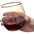 thumbnail image 4 of Amber-Colored Wine Glass Set of 4, 4 of 5