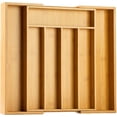 thumbnail image 1 of Organizador de cubiertos, cajón de cocina, extensible, de bambú, para utensilios de cocina, dormitorio y oficina., 1 of 5