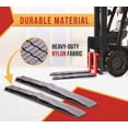 thumbnail image 3 of 43" x 4" Nylon Gray Forklift Fork Sleeves with 2 mm Woven Core for Protects Products and Materials from Scratching, Rubbing and Sharp Fork Tips - 1Pair, 3 of 9