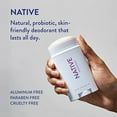 thumbnail image 3 of Native Deodorant | Natural Deodorant for Women and Men, Aluminum Free with Baking Soda, Probiotics, Coconut Oil and Shea Butter | Lavender & Rose, 3 of 3