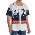 thumbnail image 2 of Kdxio Men'S Hawaiian Shirt For Men Short Sleeve Shirt Congratulation Graduate Summer Casual Holiday Beach Button Down T-Shirts, 2 of 5