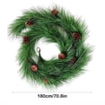 thumbnail image 3 of 9 FT Thanksgiving Christmas Garland - Rustic Long Needle Pine Wreath, with Pine Cones, Fall Decor, Christmas Decorations for Mantle Wall Door, 3 of 6
