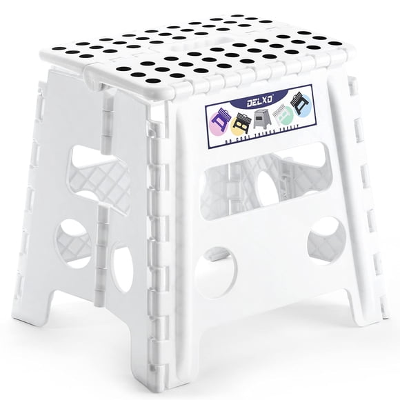 Taburete plegable Delxo 13 para niños y adultos, 300 libras