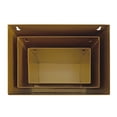 thumbnail image 6 of Kate and Laurel Domio Modern Hanging Wall Pocket Planter Shelves, Set of 3, Gold, Chic Metal Hanging Pots for Wall, 6 of 8