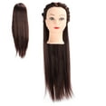 thumbnail image 3 of Cabeza de Maniquí para el Cabello, Práctica de Trenza para el Cabello Cabello Peinado para Peinado Marrón Sanitario Oscuro para Tinte para Peluquería para la escuela de, 3 of 7
