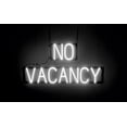 thumbnail image 1 of SpellBrite NO VACANCY Neon-LED Sign for Hotels. 29.9" x 15.0" Ultra Bright, Energy Efficient, Long-Life LED Light Source. Visible from 500+ Feet with 8 Eye-Catching Animations (White), 1 of 4