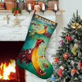 thumbnail image 1 of Rayman Legends Tema: Calcetines de Navidad, fino lino blanco para colgar en escaleras y chimenea, decoración navideña para el hogar, regalo de Navidad. 45cm × 32cm, 1 of 5
