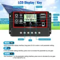 thumbnail image 5 of Controlador de carga de batería Solar 10/20/30/40/50/60/70/80/90/100A pantalla Digital LCD 12V 24V controlador de paneles solares 2023, 5 of 5
