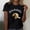 #0111-Black, variant on Women Short Sleeve T Shirt Crew Neck Glueckskehs Fortune Cookie Graphic Casual Daily Tops White M Gift