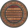thumbnail image 2 of Rugs.com Kashkuli Gabbeh Collection Rug – 8' Round Blue Medium Rug Perfect For Kitchens, Dining Rooms, 2 of 9
