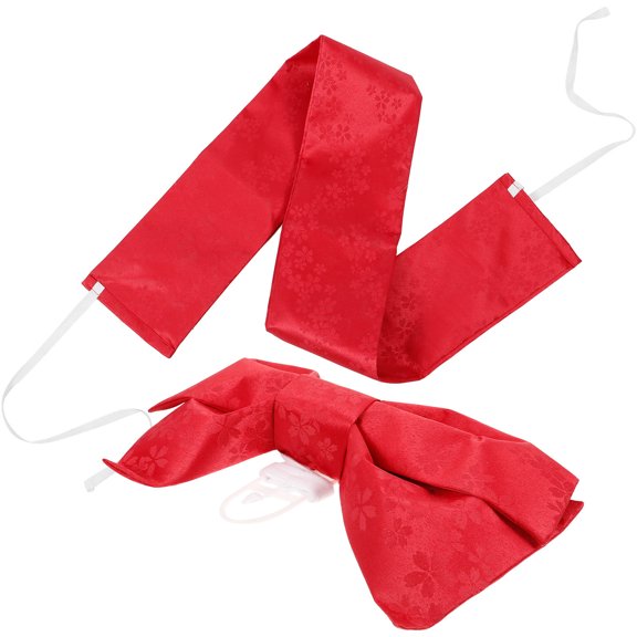 Clispeed Women Japanese Kimono Belts Red Bow Shape 1PC