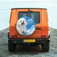 thumbnail image 6 of Goofa Cute Cloud Bichon Frise Pattern Universal Tire Cover for Jeep, SUV, Truck, and Trailer – Waterproof, UV-Resistant,Easy to Install, Fits 14"-17" Tires-14 inch, 6 of 6