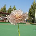 thumbnail image 2 of 1 pieza de 60 cm de flor grande, flor de peonía, camino de boda, diseño de evento al aire libre, escaparate, accesorios de tiro, pétalos de malla de lámina dorada, 2 of 2