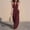 #0526-Wine, variant on Womens Summer Backless V Neck Sleeveless Jumpsuit Wide Leg with Pockets Elastic Waist Loose Linen Feel for Daily Beach