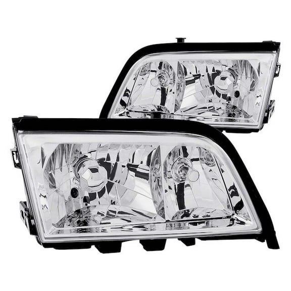 Headlight Set - Compatible with 1997 - 2000 Mercedes-Benz C230 1998 1999