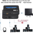 thumbnail image 3 of Adpter HDMI 4k 2.0 Version Audio Splitter SPDIF/3.5 Digital Fiber Optic Hot E3 Z9Z0, 3 of 8