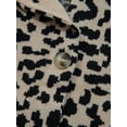 thumbnail image 5 of Leopard Cardigan Open Front Button Up Sweaters for Women Long Sleeve Cropped Cardigan Jackets, 5 of 9