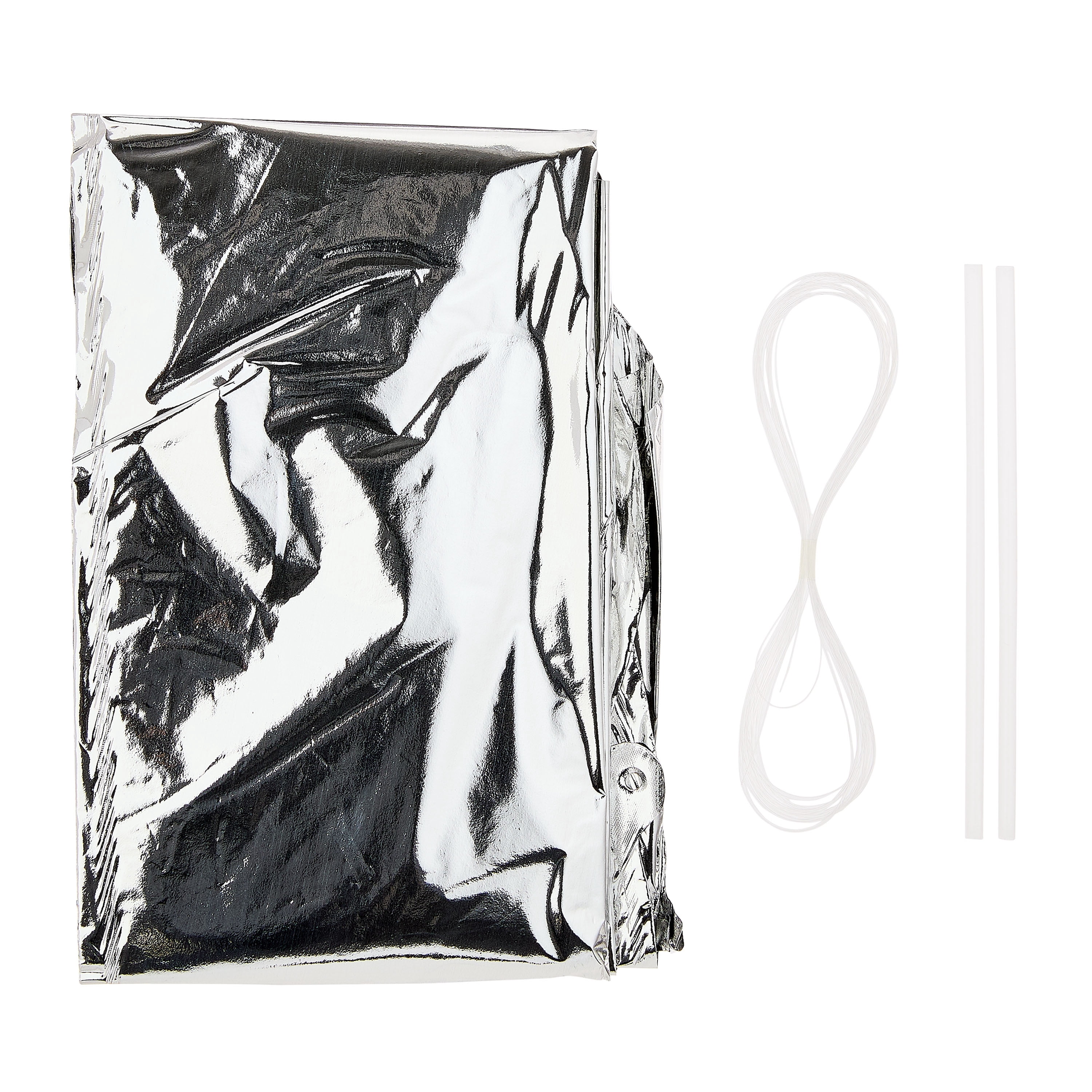 Silver Happy Birthday Air-Filled Balloon Banner, 16 Pieces, by Way To Celebrate