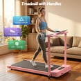 thumbnail image 6 of Teopeokl Incline Treadmill with Handle Bar,3.5HP Portable Treadmill with Desk,Walking Pad with Remote Control and LED Display, 350 lbs Weight Capacity, 6 of 9