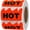 Fluorescent Red, variant on norband 500pcs Rave Hot Stickers 2 x 1-1/5 Inch Fluorescent Red Hot Flame Fire Shape Marking Labels for Festival Spicy Sauce (Fluorescent Red)