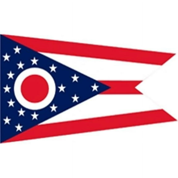 Annin Flagmakers 144250 2 ft. X 3 ft. Nyl-Glo Ohio Flag