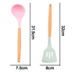 thumbnail image 2 of Sistema del silicón de los utensilios de la cocina, utensilios de cocina resistentes al calor con la manija de madera, utensilio de cocina antiadherente, 2 of 5