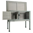 thumbnail image 1 of Gymax Small Elevated Rabbit Hutch Bunny Cage w/ Hinged Asphalt Roof & Removable Tray, 1 of 10