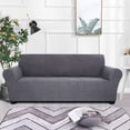 thumbnail image 3 of Sofá elástico Slipcover Spandex Sofá suave antideslizante Sofá Funda de 3 plazas Lavable para sala d Abanopi Gris oscuro, 3 of 7