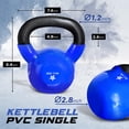thumbnail image 2 of Kettlebell Yes4All 9kg Vinyl Coated Set of 2 Blue, 2 of 7