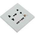 thumbnail image 2 of 8X 2.1A Dual USB Wall Charger Socket Adapter Universial Power Outlet Panel Wite Switch, 2 of 8
