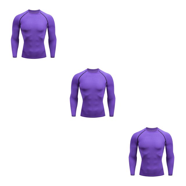 Jumpingount Ropa interior térmica para hombre, medias de secado rápido, ropa de manga larga para correr en invierno, ropa deportiva para Fitness, Type1 NO1