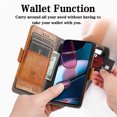 thumbnail image 2 of Case for Motorola Moto Edge X30 Cover Leather Wallet Folio Case Book Design Flip Magnetic Closure - Yellow, 2 of 5