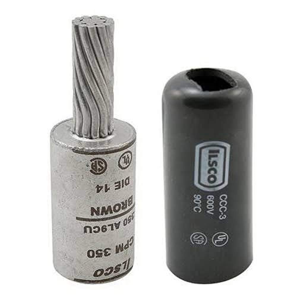 Ilsco ACM3/0 Terminal Plug, Aluminum, 3/0 AWG, AL/CU Rated