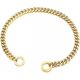 thumbnail image 3 of Aiyidi Collar De Perro Con Cadena Dorada, Gargantilla Ancha, 3 of 5