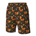 thumbnail image 4 of Pofeuu Festive Squirrels Dark Forest Prin Men's Swim Trunks Quick Dry Bathing Suit Swimming Board Shorts Mesh Lining Beach Swimwear-X-Large, 4 of 6