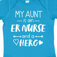 thumbnail image 4 of Inktastic My Aunt is an ER Nurse and a Hero Boys or Girls Baby Bodysuit, 4 of 5