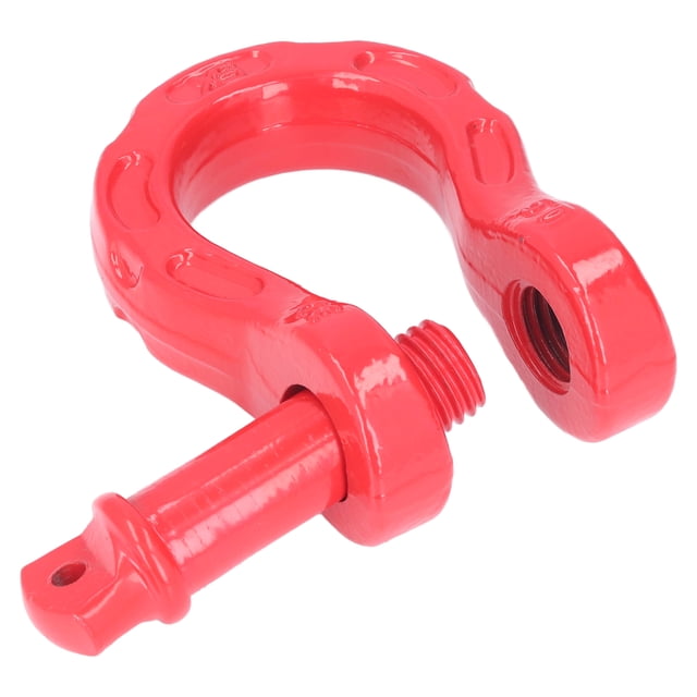 Anse de Treuil, Capacité de Charge 5T/11000lbs Chape de Traction Universelle Multifonction Acier 19T/41000lbs Résistance à la Rupture pour ATV pour UTV Rouge, Noir